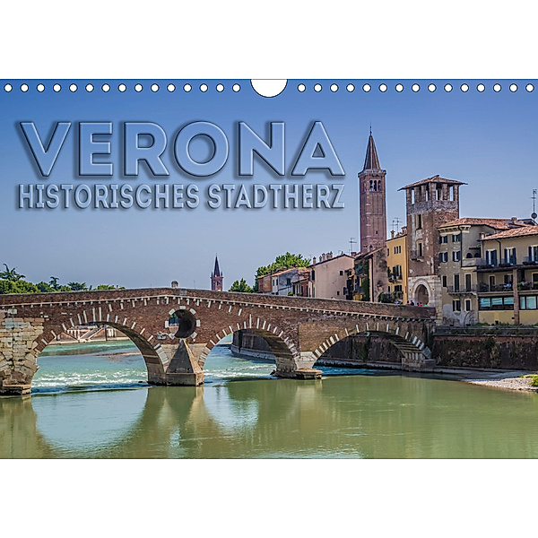 VERONA Historisches Stadtherz (Wandkalender 2020 DIN A4 quer), Melanie Viola