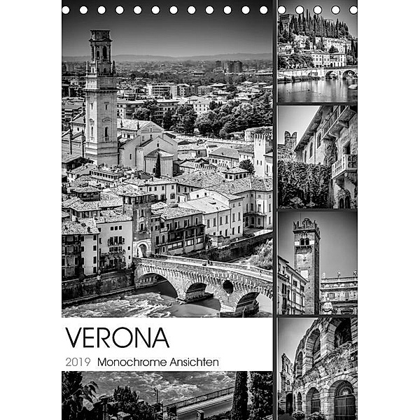VERONA Monochrome Ansichten (Tischkalender 2019 DIN A5 hoch), Melanie Viola
