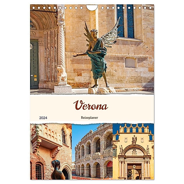 Verona - Reiseplaner (Wandkalender 2024 DIN A4 hoch), CALVENDO Monatskalender, Calvendo, Nina Schwarze