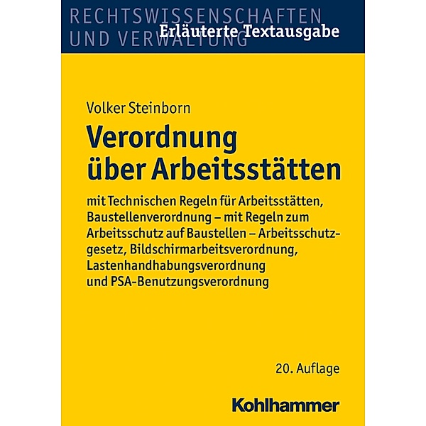 Verordnung über Arbeitsstätten, Volker Steinborn