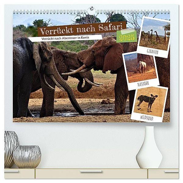 Verrückt nach Safari Verrückt nach Abenteuer in Kenia (hochwertiger Premium Wandkalender 2025 DIN A2 quer), Kunstdruck in Hochglanz, Calvendo, Susan Michel