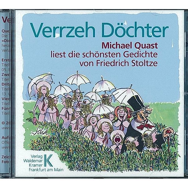 Verrzeh Döchter, 1 Audio-CD, Friedrich Stoltze