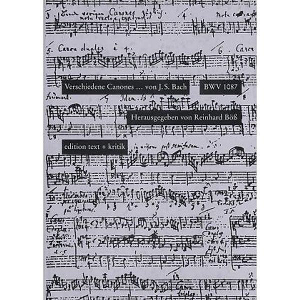 Verschiedene Canones ... von J. S. Bach (BWV 1087), Johann Sebastian Bach