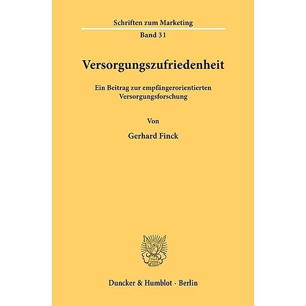 Versorgungszufriedenheit., Gerhard Finck