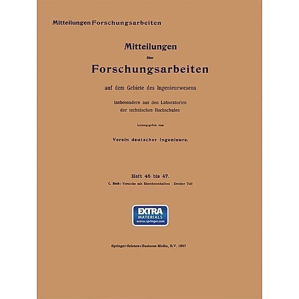 Versuche mit Eisenbetonbalken, Carl von Bach, Otto Graf