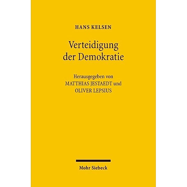 Verteidigung der Demokratie, Hans Kelsen