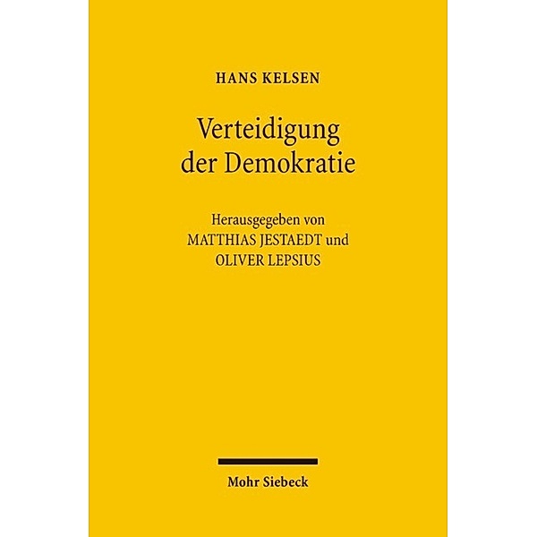 Verteidigung der Demokratie, Hans Kelsen