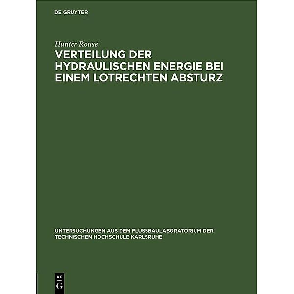 Verteilung der hydraulischen Energie bei einem lotrechten Absturz / Jahrbuch des Dokumentationsarchivs des österreichischen Widerstandes, Hunter Rouse