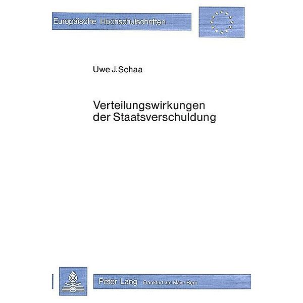 Verteilungswirkungen der Staatsverschuldung, Uwe J. Schaa