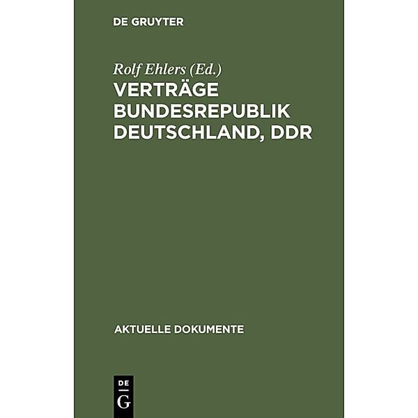 Verträge Bundesrepublik Deutschland, DDR