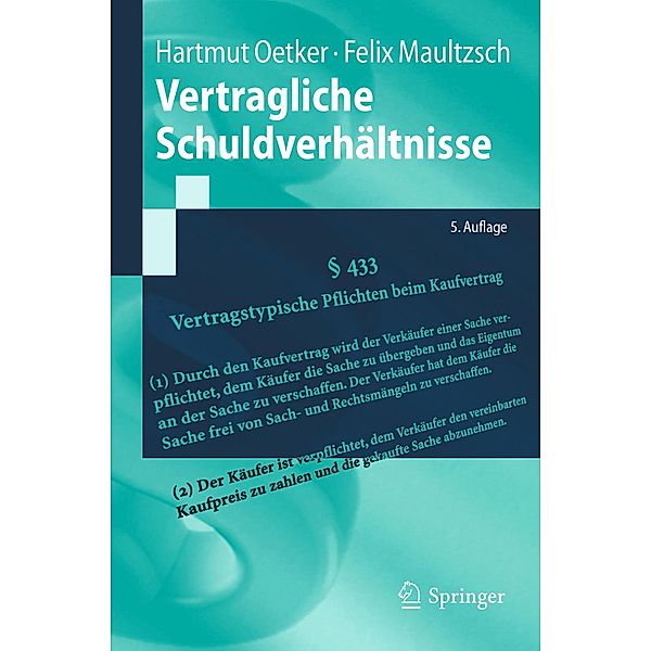 Vertragliche Schuldverhältnisse / Springer-Lehrbuch, Hartmut Oetker, Felix Maultzsch