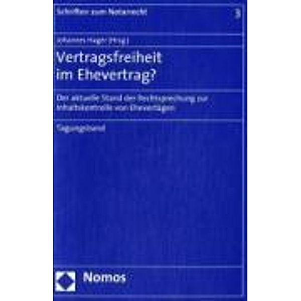 Vertragsfreiheit im Ehevertrag?