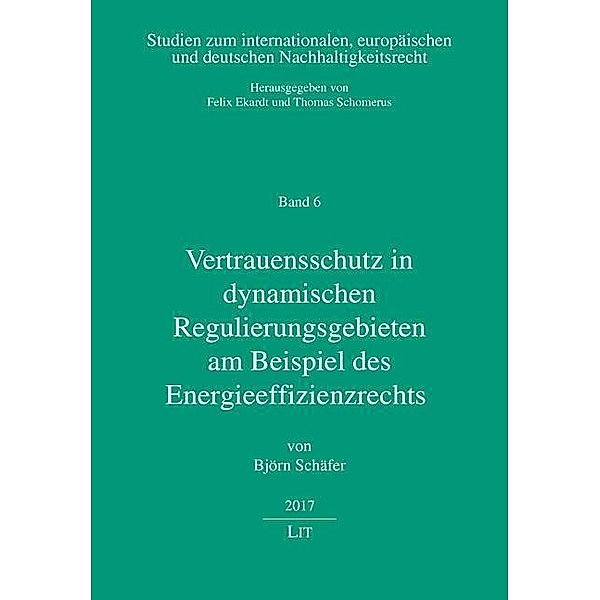 Vertrauensschutz in dynamischen Regulierungsbereichen am Beispiel des Energieeffizenzrechts, Björn Schäfer