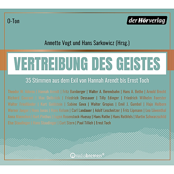 Vertreibung des Geistes,2 Audio-CD, 2 MP3, Annette; Sakrowicz Hans Vogt