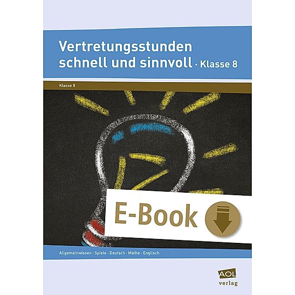 Vertretungsstunden schnell und sinnvoll Klasse 8