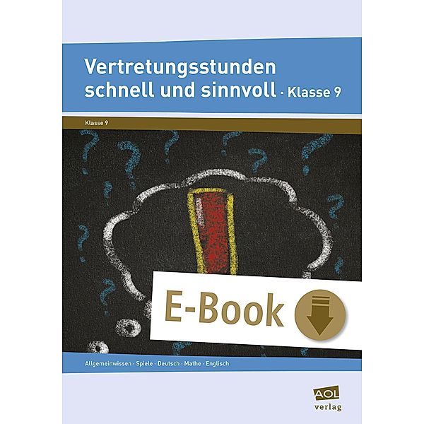 Vertretungsstunden schnell und sinnvoll Klasse 9