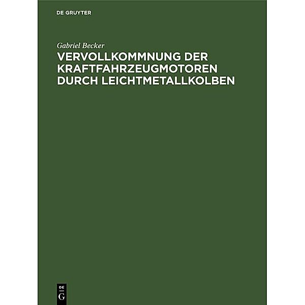 Vervollkommnung der Kraftfahrzeugmotoren durch Leichtmetallkolben / Jahrbuch des Dokumentationsarchivs des österreichischen Widerstandes, Gabriel Becker