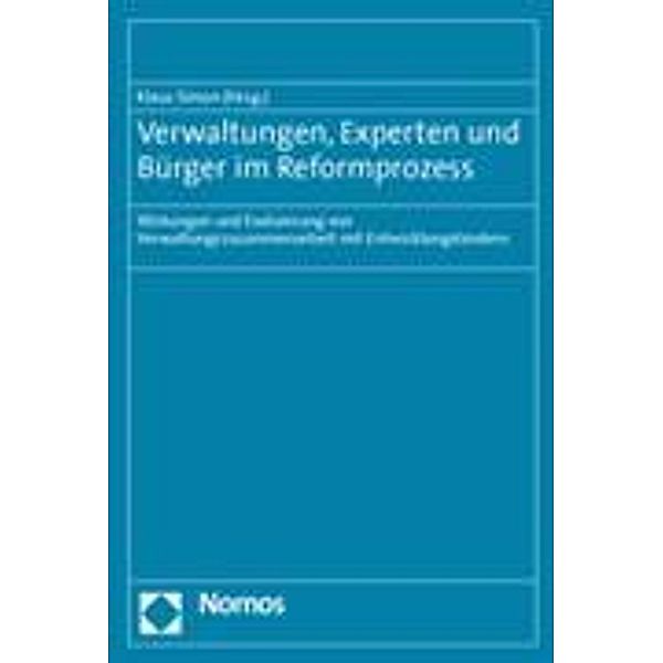 Verwaltungen, Experten und Bürger im Reformprozess