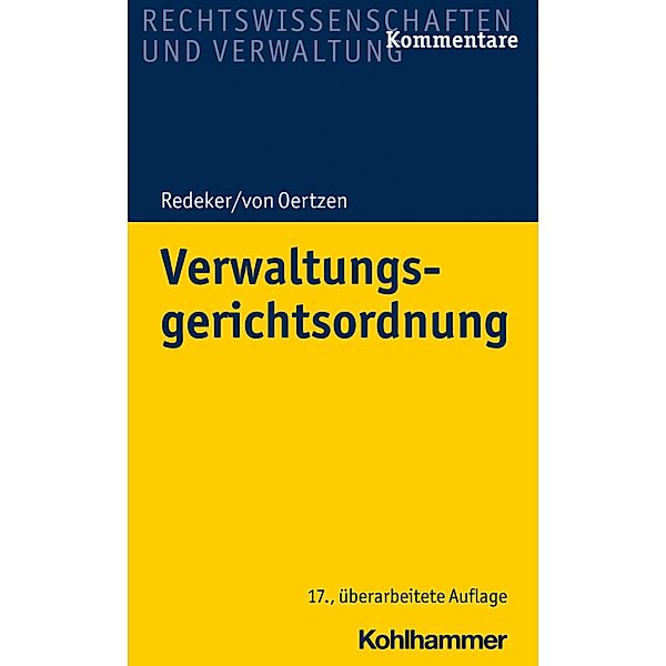 Verwaltungsgerichtsordnung, Martin Redeker, Peter Kothe, Helmuth von Nicolai