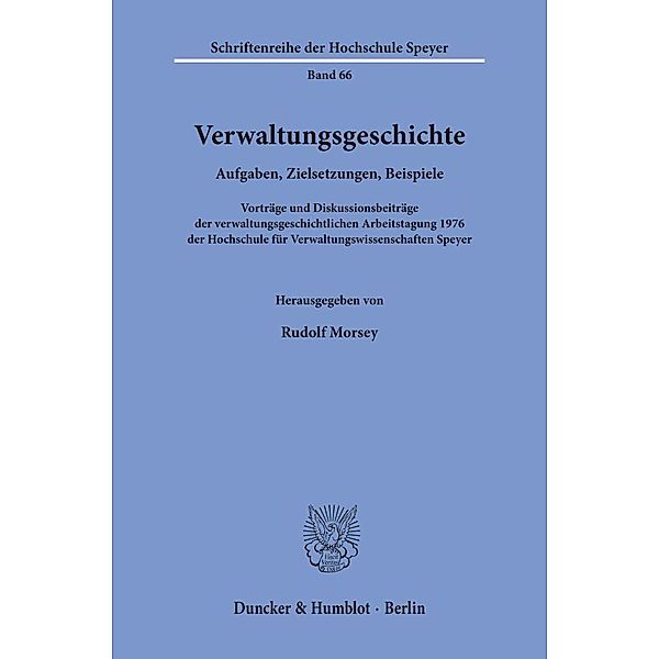 Verwaltungsgeschichte.