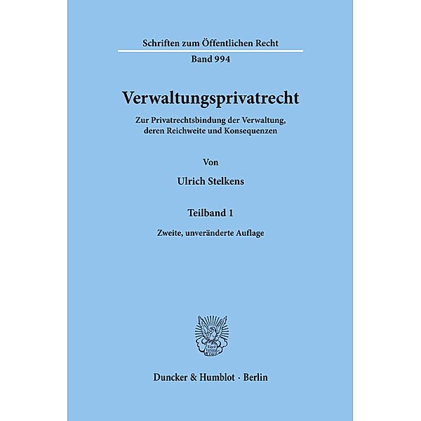 Verwaltungsprivatrecht., Ulrich Stelkens