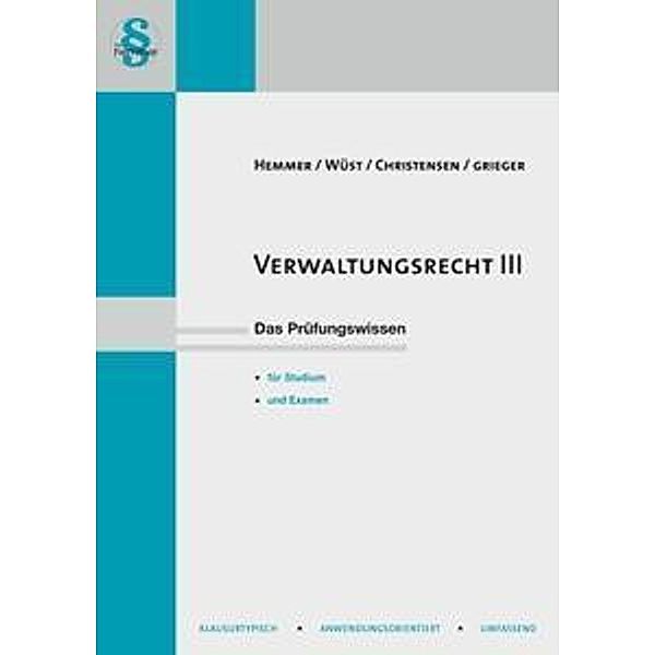 Verwaltungsrecht III, Karl-Edmund Hemmer, Achim Wüst, Christensen, Michael Grieger