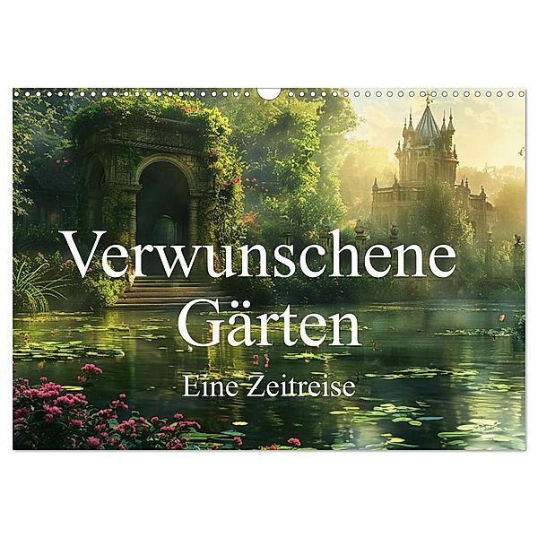 Verwunschene Gärten - Eine Zeitreise (Wandkalender 2025 DIN A3 quer), CALVENDO Monatskalender, Calvendo, Simone Wunderlich