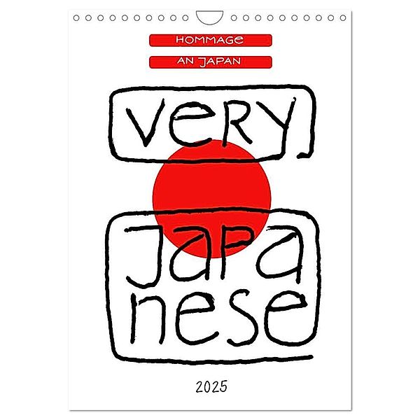Very Japanese - Hommage an Japan (Wandkalender 2025 DIN A4 hoch), CALVENDO Monatskalender, Calvendo, Rike Peters