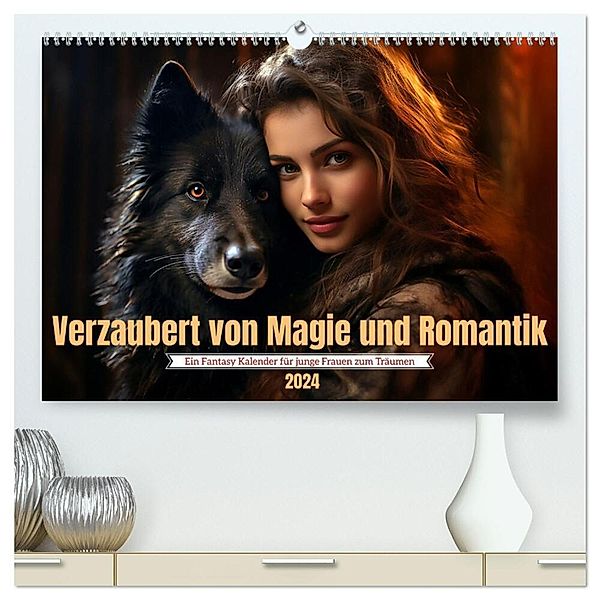 Verzaubert von Magie und Romantik (hochwertiger Premium Wandkalender 2024 DIN A2 quer), Kunstdruck in Hochglanz, Kerstin Waurick