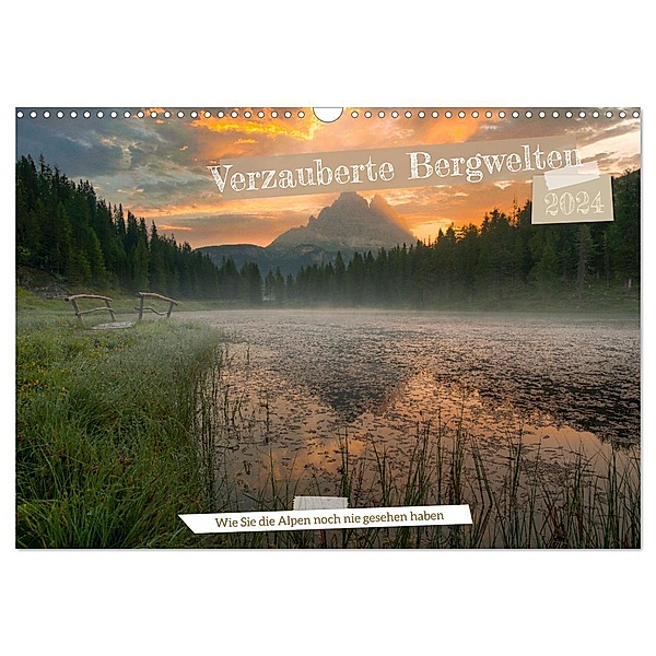Verzauberte Bergwelten (Wandkalender 2024 DIN A3 quer), CALVENDO Monatskalender, Stefan Schröder Photography