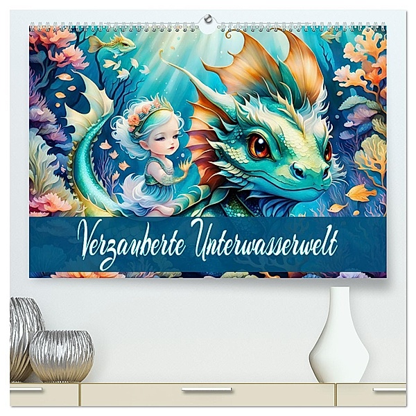 Verzauberte Unterwasserwelt (hochwertiger Premium Wandkalender 2025 DIN A2 quer), Kunstdruck in Hochglanz, Calvendo, Dusanka Djeric