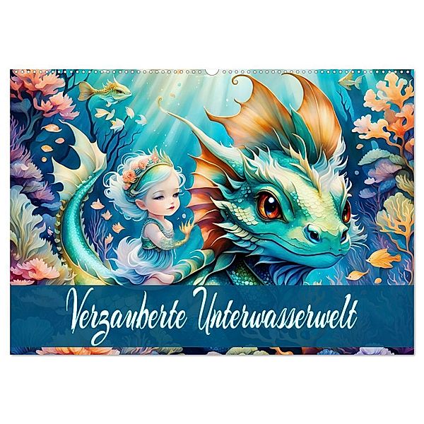 Verzauberte Unterwasserwelt (Wandkalender 2025 DIN A2 quer), CALVENDO Monatskalender, Calvendo, Dusanka Djeric
