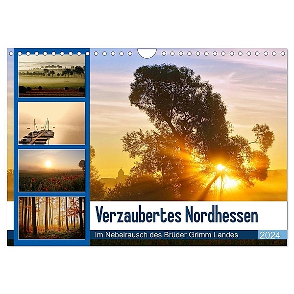 Verzaubertes Nordhessen (Wandkalender 2024 DIN A4 quer), CALVENDO Monatskalender, Lutz Klapp