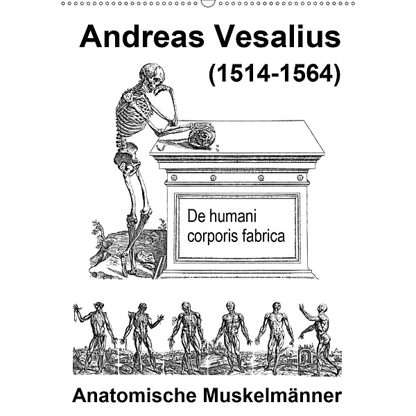 Vesalius anatomische Muskelmänner(Premium, hochwertiger DIN A2 Wandkalender 2020, Kunstdruck in Hochglanz), Claus Liepke