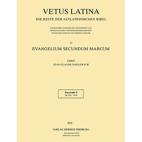 Vetus Latina / 17/9 / Evangelium secundum Marcum.Fasc.9