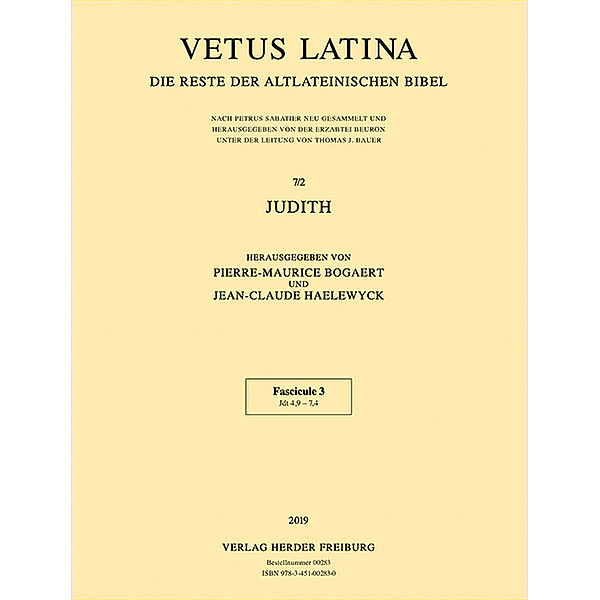 Vetus Latina / 7/2 / Judith.Fasc.3