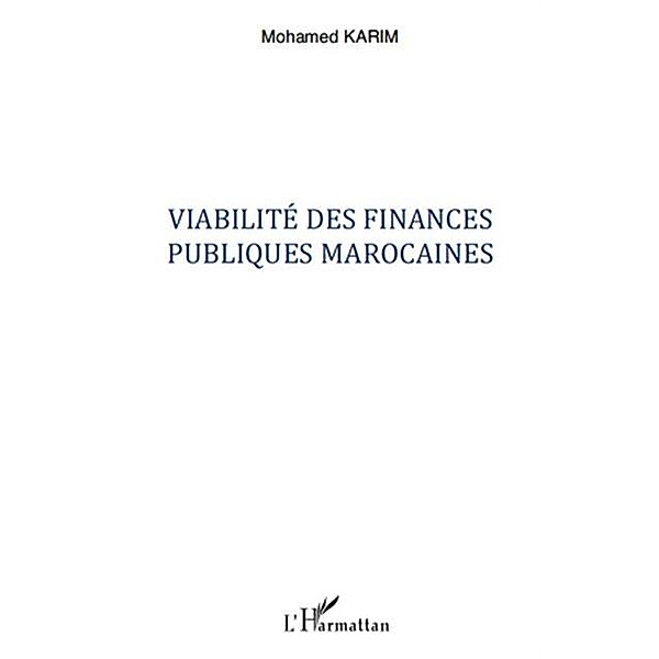 Viabilite des finances publiques marocai / Hors-collection, Sidi Abdellah Abdelmalki