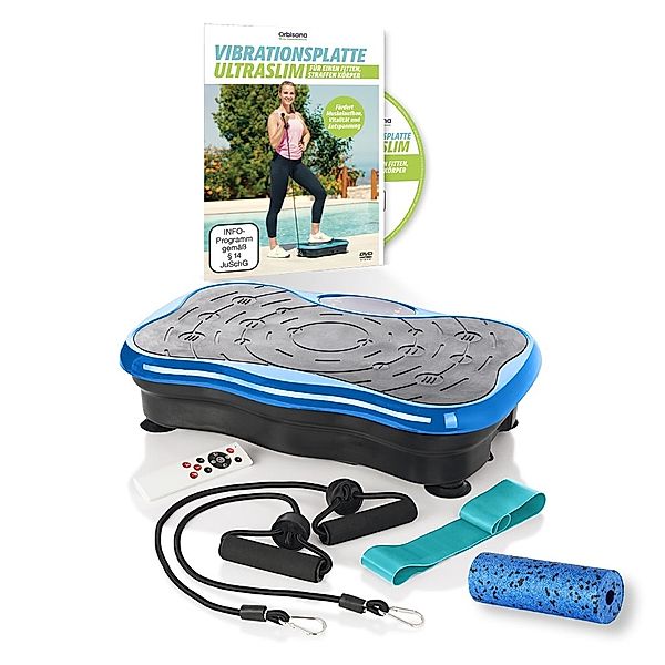 Vibrationsplatte Ultraslim mit Trainings-DVD