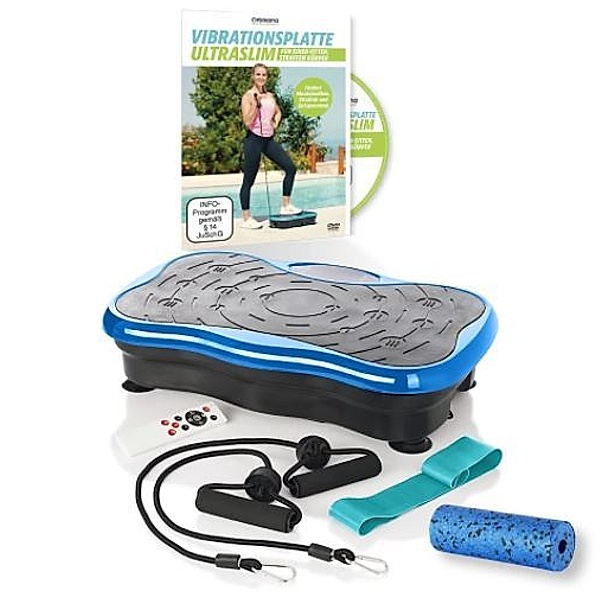 Vibrationsplatte Ultraslim mit Trainings-DVD CH