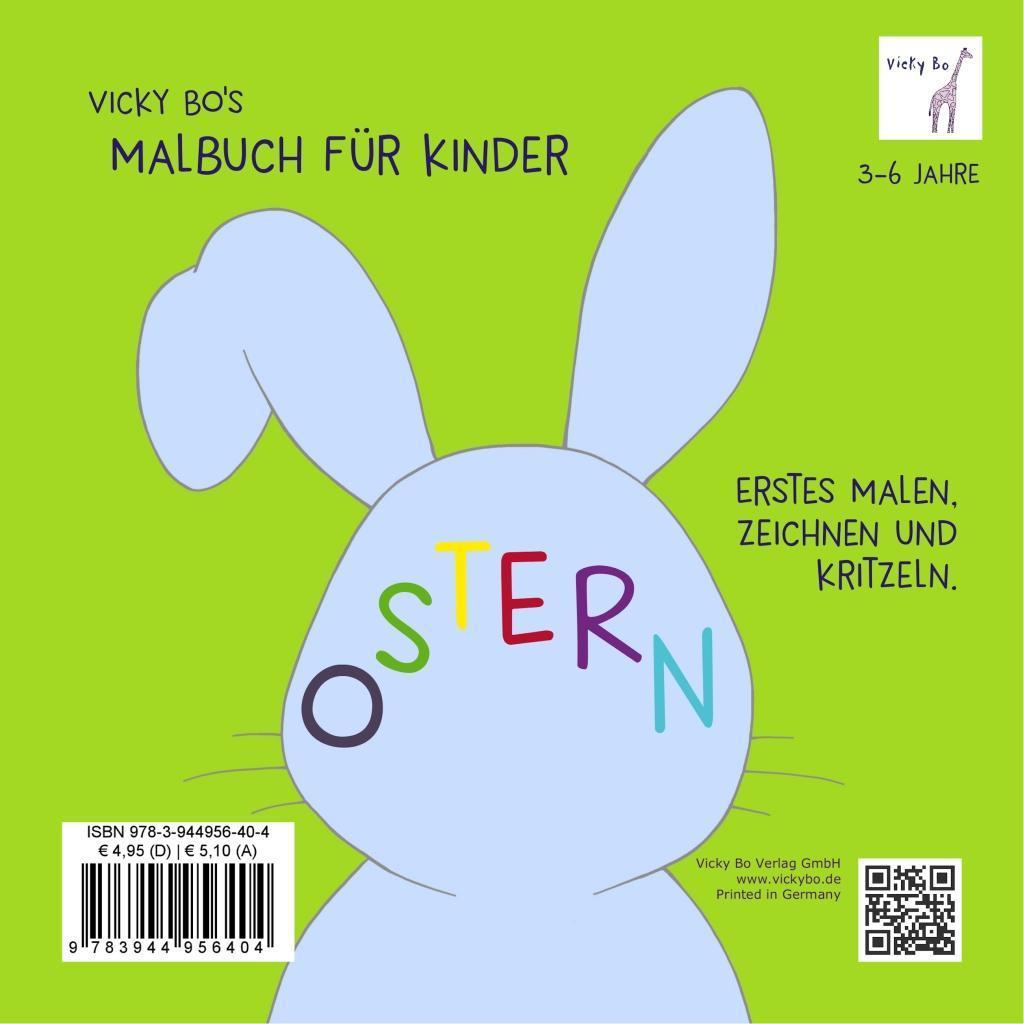 Kinder Malbuch Ostern mit Stickern Malen Kleben Basteln Oster Geschenk Hase Ei 