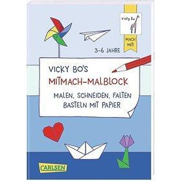 Vicky Bo's Mitmach-Malblock Papier