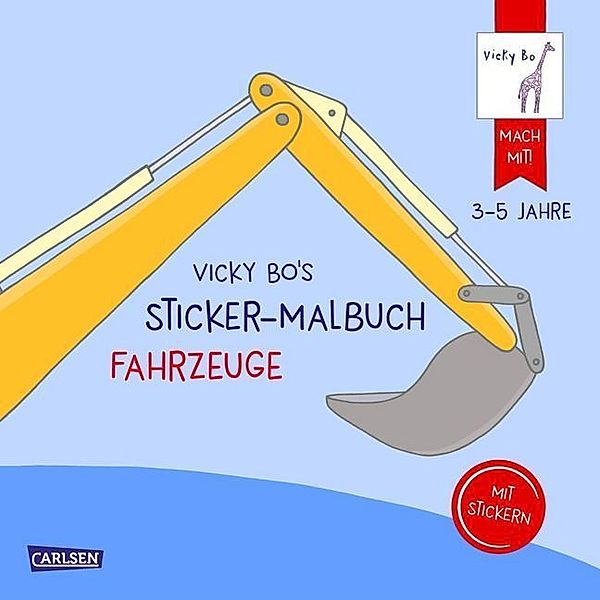 Vicky Bo's Sticker-Malbuch Fahrzeuge: Erstes Malen, Zeichnen und Kritzeln mit Stickern, Vicky Bo