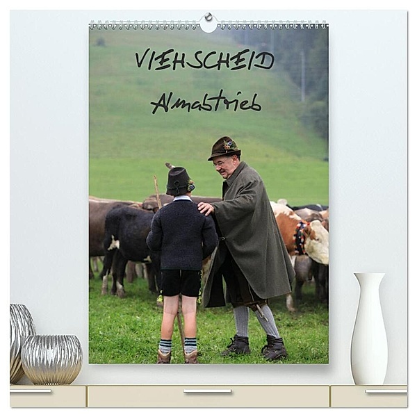 Viehscheid Almabtrieb (hochwertiger Premium Wandkalender 2024 DIN A2 hoch), Kunstdruck in Hochglanz, www.allg.eu