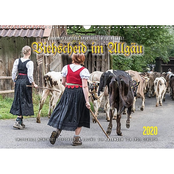 Viehscheid im Allgäu. (Wandkalender 2020 DIN A3 quer), Ingo Gerlach