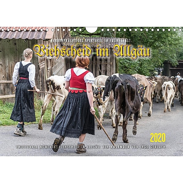 Viehscheid im Allgäu. (Wandkalender 2020 DIN A4 quer), Ingo Gerlach