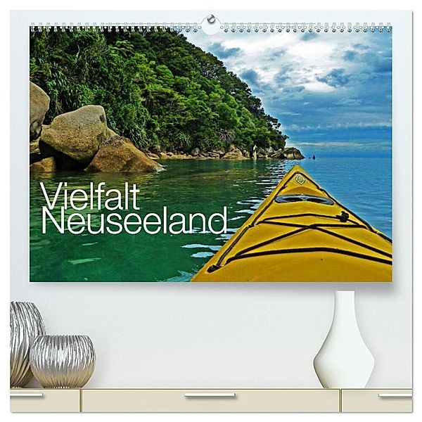 Vielfalt Neuseeland / CH-Version (hochwertiger Premium Wandkalender 2024 DIN A2 quer), Kunstdruck in Hochglanz, Nico Schaefer