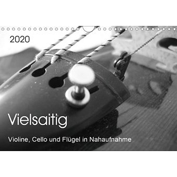Vielsaitig - Violine, Cello und Flügel in Nahaufnahme (Wandkalender 2020 DIN A4 quer), Nicole Ziegler