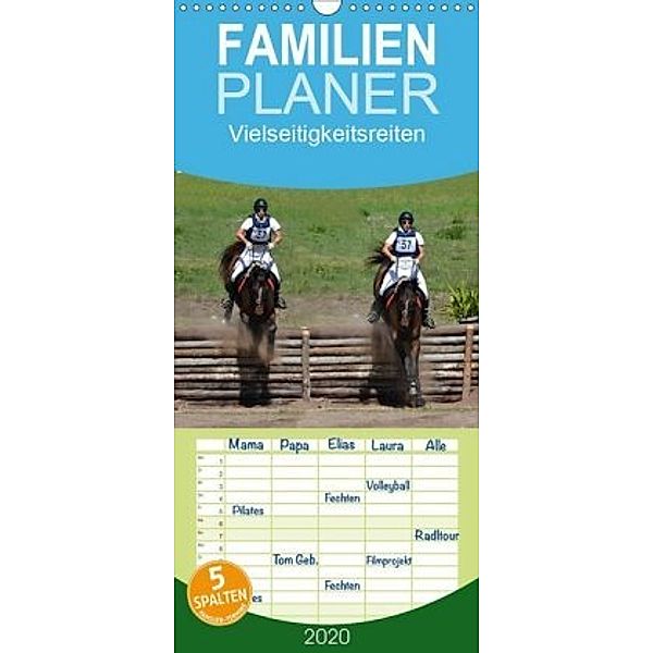 Vielseitigkeitsreiten - Familienplaner hoch (Wandkalender 2020 , 21 cm x 45 cm, hoch), Anke van Wyk