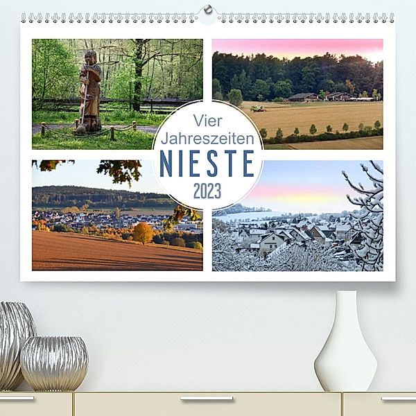 Vier Jahreszeiten, Nieste (Premium, hochwertiger DIN A2 Wandkalender 2023, Kunstdruck in Hochglanz), Sabine Löwer