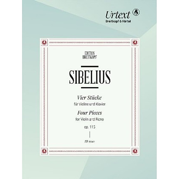 Vier Stücke op. 115 für Violine und Klavier, Jean Sibelius